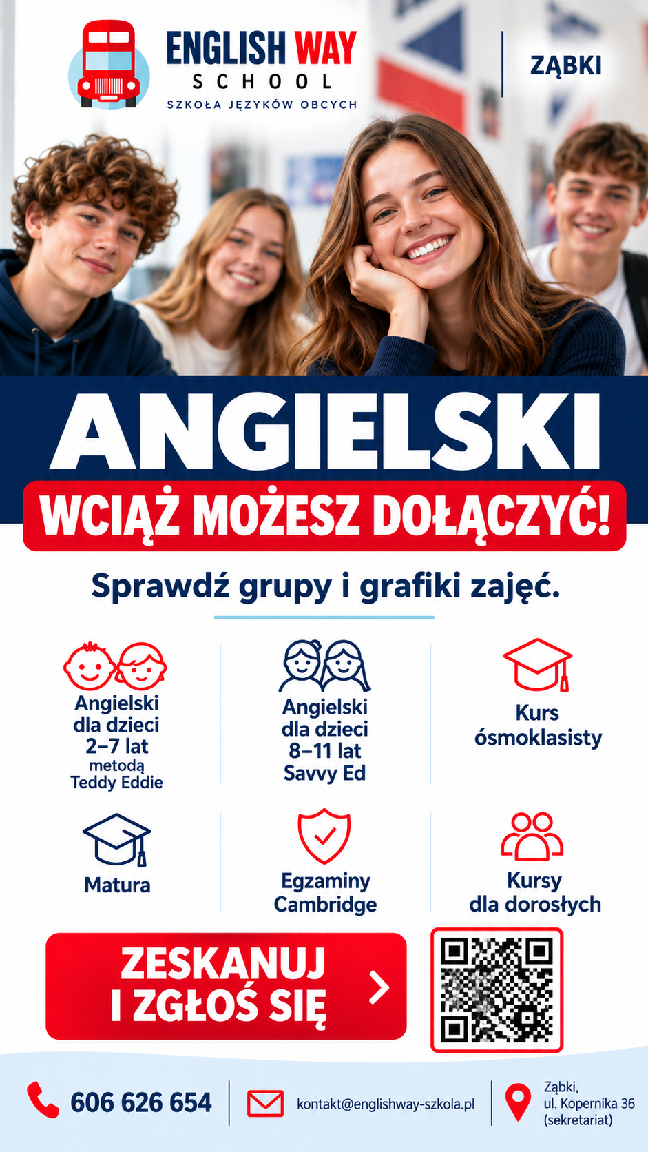 Angielski — wciąż możesz dołączyć!